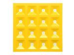 LED Panel square DIORA 15-36W - YELLOW